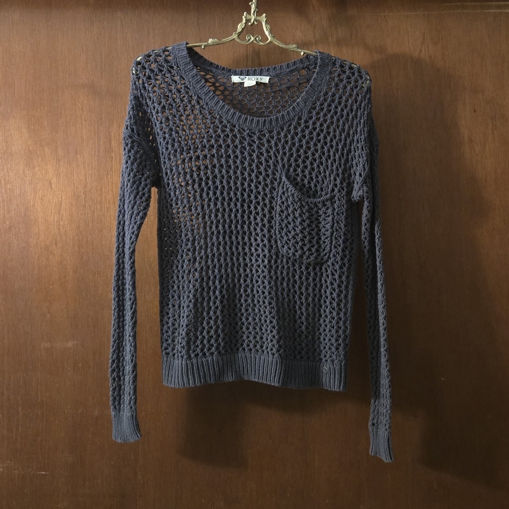 Roxy Loose Open Knit Sweater